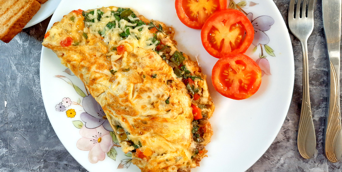 Cheesy Omlette